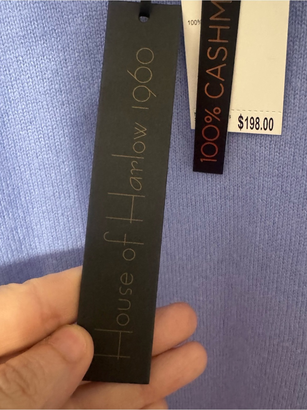 House of Harlow 1960 Periwinkle Cashmere‎ Tank - Picture 5 of 5